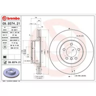 Tarcze hamulcowe - Tarcza hamulcowa BREMBO 09.9374.21 - miniaturka - grafika 1