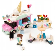 Klocki - KLOCKI KONSTRUKCYJNE SAMOCHÓD LODZIARNIA WÓZ Z LODAMI CITY PREZENT 510EL - miniaturka - grafika 1