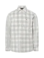 Koszule męskie - Tommy Hilfiger Męska koszula casual Mężczyźni Regular Fit Bawełna biały w kratkę, M - miniaturka - grafika 1