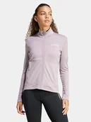 Odzież trekkingowa damska - adidas Polar Terrex Multi IQ3747 Fioletowy Slim Fit - miniaturka - grafika 1