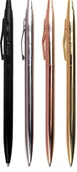 Długopisy - Długopis metalowy Satin Gold Slim - miniaturka - grafika 1
