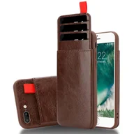 Etui i futerały do telefonów - Etui Cadorabo do Apple iPhone 7 PLUS / 7S PLUS / 8 PLUS w kolorze brązowym wysuwane etui z TPU na telefon komórkowy - miniaturka - grafika 1