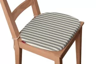 Meble modułowe i akcesoria - Dekoria Siedzisko Bartek na krzesło szaro białe pasy 1,5cm) 40 × 37 × 2,5 cm Quadro 220-136-12 - miniaturka - grafika 1