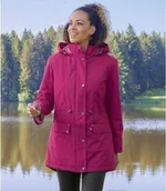 Kurtki damskie - Pikowana kurtka z kapturem Kobieta Atlas For Men - Kolor : Czerwony - Rozmiar : 40/42 - miniaturka - grafika 1