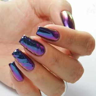 Allepaznokcie Pyłek do paznokci Chameleon premium amethyst Nr 4 - Ozdoby do paznokci - miniaturka - grafika 1