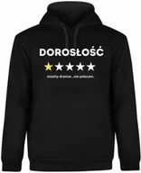 Bluzy męskie - BLUZA MĘSKA Z KAPTUREM PREZENT NA 18TKE URODZINY ŚMIESZNA CZARNA R-3XL A307 - miniaturka - grafika 1