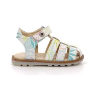 Buty dla dziewczynek - Sandały dziecięce Kickers NONOSTI BLANC SUNSHINE - miniaturka - grafika 1
