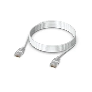 Ubiquiti UACC-Cable-Patch-EL-3M-W kabel sieciowy Półprzezroczysty, Biały Cat6 - Kable miedziane - miniaturka - grafika 1
