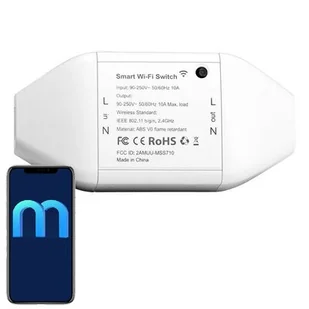 Inteligentny przełącznik MEROSS MSS710-UN Wi-Fi - Systemy inteligentnych domów - miniaturka - grafika 1