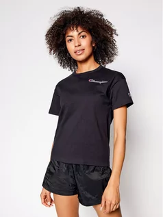 Koszulki i topy damskie - Champion T-Shirt 114167 Czarny Custom Fit - grafika 1