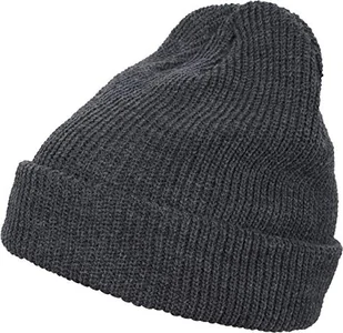 Flexfit Czapka z daszkiem Unisex Long Knit Beanie szary ciemnoszary jeden rozmiar 1545K - Czapki damskie - miniaturka - grafika 1