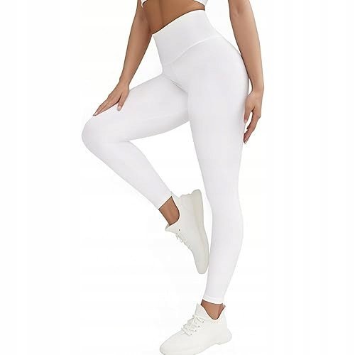 LEGGINSY DAMSKIE Z WYSOKIM STANEM SPORTOWE ODDYCHAJĄCE SPODNIE DO JOGI