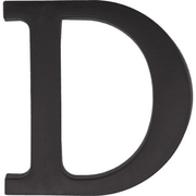 Litera plastikowa "D" czarna 90 mm