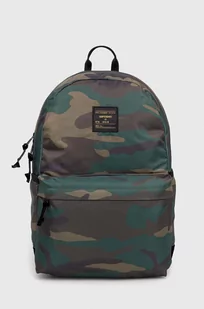 Superdry plecak damski kolor zielony duży wzorzysty - Plecaki - miniaturka - grafika 1