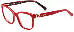 Love Moschino Damskie okulary przeciwsłoneczne Mol585, czerwone, 52, czerwony, 52 - Okulary przeciwsłoneczne - miniaturka - grafika 1