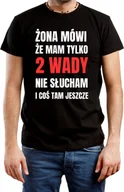 Koszulki męskie - T-SHIRT MĘSKI PREZENT DLA MĘŻA NADRUK ŚMIESZNA KOSZULKA CZARNA R-XS A426 - miniaturka - grafika 1