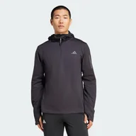Bluzy sportowe damskie - Bluza z kapturem Own The Run Winterized Hooded Half-Zip - miniaturka - grafika 1