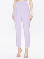 Spodnie damskie - Pinko Spodnie materiałowe Natalia 100052 7624 Fioletowy Regular Fit - miniaturka - grafika 1