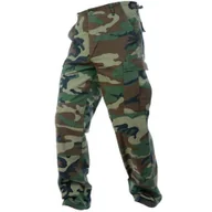 Odzież trekkingowa męska - Spodnie myśliwskie męski Mil-Tec BDU Rip-Stop Woodland - miniaturka - grafika 1