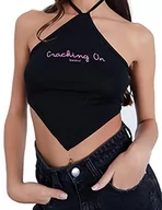 Apaszki i szaliki damskie - Sleepdown Damska wyspa miłości pękająca na co dzień letni szalik brzeg top oficjalnie licencjonowany program telewizyjny, Czarny, 34 - miniaturka - grafika 1