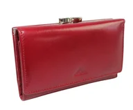 Portfele - Portfel Damski Skórzany El Forest (PL) Skóra Bydlęca Klamra 14 cm RFID 948 480 BORDOWY 14,5 x 9 x 2,5 [cm] - miniaturka - grafika 1