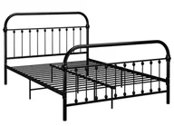 Łóżka - Czarne metalowe łózko w stylu loftowym 120x200 cm R8-H32 - miniaturka - grafika 1
