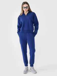 4F Spodnie dresowe joggery damskie 4FWSS25TTROF0996-30S Niebieski Roz. S - Spodnie damskie 4F Spodnie dresowe joggery damskie 4FWSS25TTROF0996-30S Niebieski Roz. S - Spodnie damskie - miniaturka - grafika 1