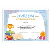 Podobrazia, bloki, papiery - Dyplom A4 wzorowego ucznia - Puchar 30szt - miniaturka - grafika 1