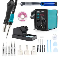 Lutownice - Yihua 878D Śrubokręt Groty Plecionka Topnik Stacja - miniaturka - grafika 1