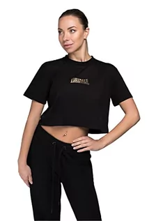 Koszulki i topy damskie - Lonsdale Aultbea damska koszulka rekreacyjna, złoto, XL 117395 - grafika 1