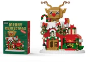 Klocki - ŚWIĄTECZNY DOMEK Z RENIFEREM Z KLOCKÓW – 766 ELEMENTÓW, ZESTAW MERRY CHRISTMAS DLA DZIECI 6+ - miniaturka - grafika 1