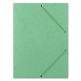 OFFICE PRODUCTS Teczka z gumką preszpan, A4, 390gsm, 3-skrz., jasnozielona 21194011-15 - Teczki i skoroszyty - miniaturka - grafika 1