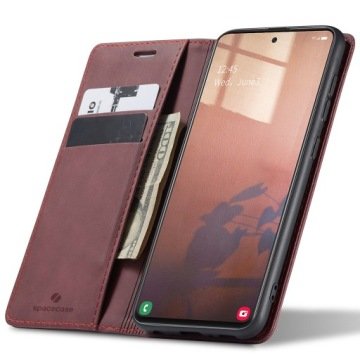 Etui Z Klapką Spacecase Wallet Skórzane Case Do Galaxy A51