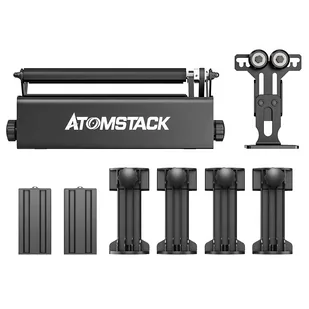 ATOMSTACK R3 Pro Rotary Roller with Separable Support Module and Extension Towers, 360 Degree Laser Rotating Engrave - Grawerowanie i akcesoria - miniaturka - grafika 1