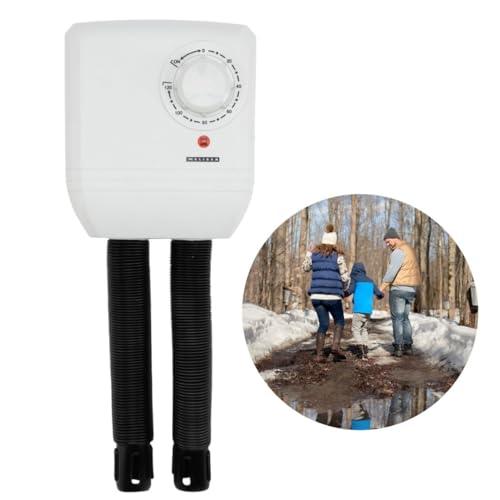 Melissa 16540009 elektryczna suszarka do butów, kaloszy i rękawic, suszarka do butów turystycznych lub butów narciarskich, ogrzewanie z dmuchawą i programatorem czasowym na 1 parę butów