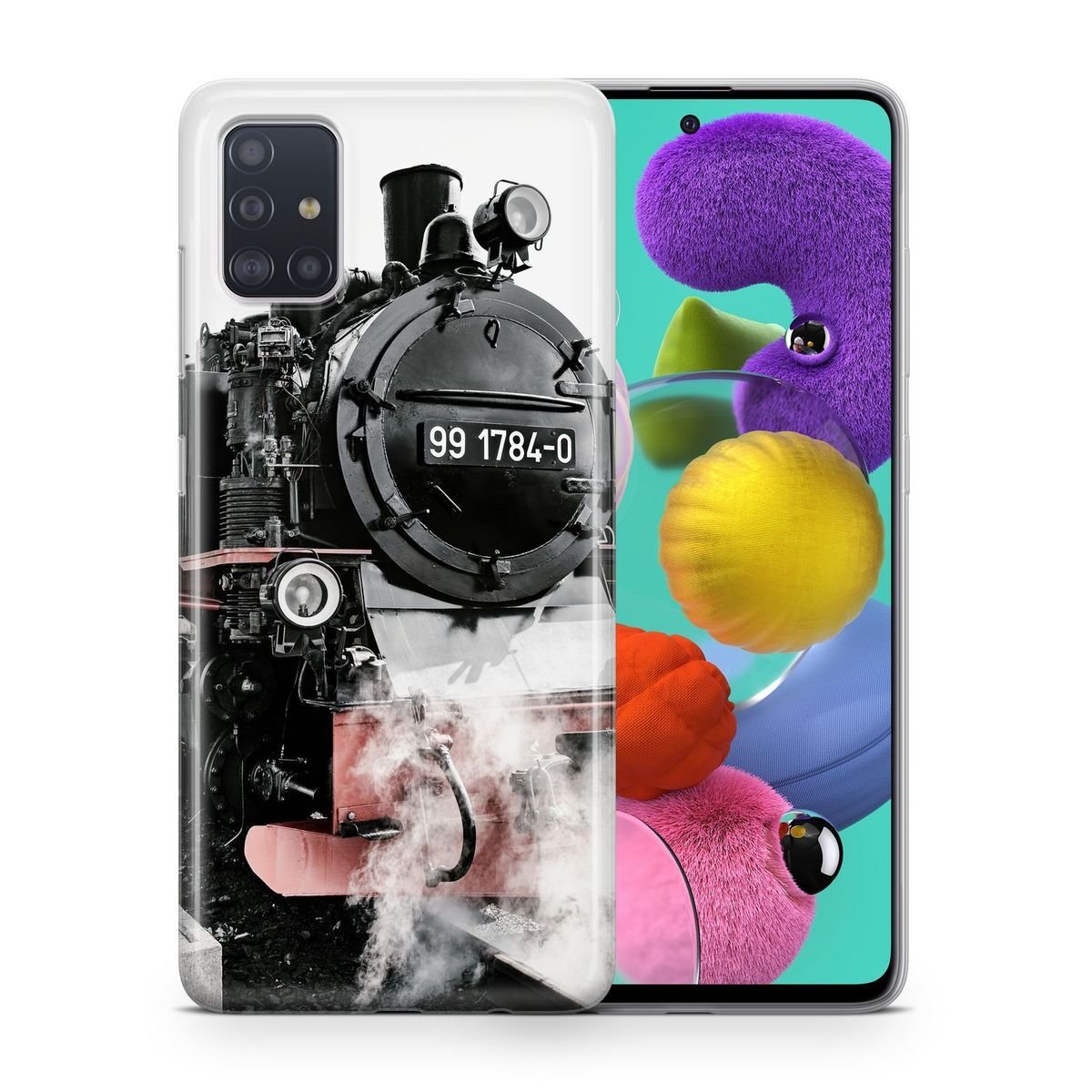 Etui na telefon komórkowy Pokrowiec ochronny na Samsung Galaxy S20 FE Etui Pokrowiec Torba Zderzak TPU, Model: Samsung Galaxy S20 FE, Wybierz projekt: Lokomotywa parowa Racing Roland