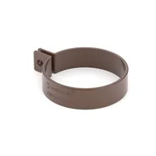 Rynny i akcesoria - Bryza Obejma 63 mm PVC brąz - miniaturka - grafika 1