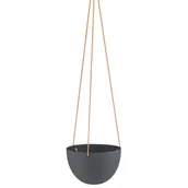 Donice - Donica LOKAI kolor czarny styl boho do wewnątrz ameliahome - FLOWERPOT/AH/LOKAI/BLACK/15,4X10 - miniaturka - grafika 1