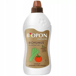 Biopon Biohumus Natural Do Warzyw i Ziół 1l - Nawozy ogrodnicze - miniaturka - grafika 1