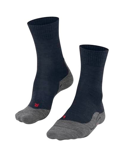 FALKE Kobiety Skarpety do wędrówek TK5 Wander W SO Wełna przeciw pęcherzom cienkie 1 Para, Niebieski (Marine 6120), 39-40