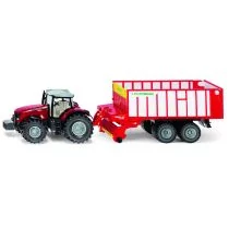 Siku Traktor Massey Ferguson z Przyczepą 1844 - Modele do sklejania - miniaturka - grafika 1