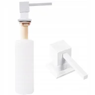Mydelniczki i dozowniki mydła - Rea Dozownik zlewozmywakowy do płynu Rea biały kwadratowy 11 - miniaturka - grafika 1