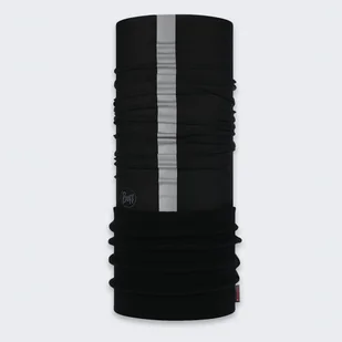 Komin wielofunkcyjny z polaru z elementami odblaskowymi Buff Safety Polar Reflective Black - Apaszki i szaliki damskie - miniaturka - grafika 1