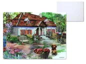 Deski do krojenia - Deska szklana - Village life (CARMANI) - miniaturka - grafika 1