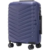 Walizki - Walizka kabinowa Wings PHOENIX polipropylen 20" NAVY BLUE - miniaturka - grafika 1