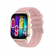 Smartwatch - Blavec Smartwatch W18 Hellia AMOLED (SWW18-P) różowy - miniaturka - grafika 1