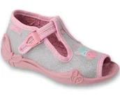 Buty dla dziewczynek - Sandałki dziecięce Befado 213P145 kapcie dziewczęce odkryte na zapinki-22 - miniaturka - grafika 1