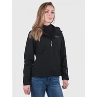 Kurtki i kamizelki sportowe damskie - Kurtka Damska Hi-Tec Softshell z Kapturem Czarna LADYCARIA II - miniaturka - grafika 1