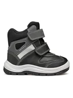 Botki damskie - Geox Botki "Flanfil" w kolorze czarno-szarym - miniaturka - grafika 1