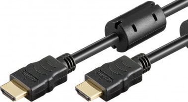 Kabel Goobay Przewód HDMI o dużej szybkości transmisji z Ethernetem ferrytowy - Długość kabla 15 m